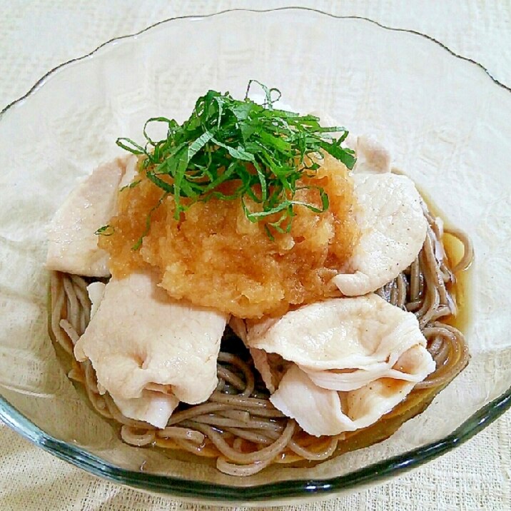 さっぱり爽やか❀豚しゃぶおろし蕎麦